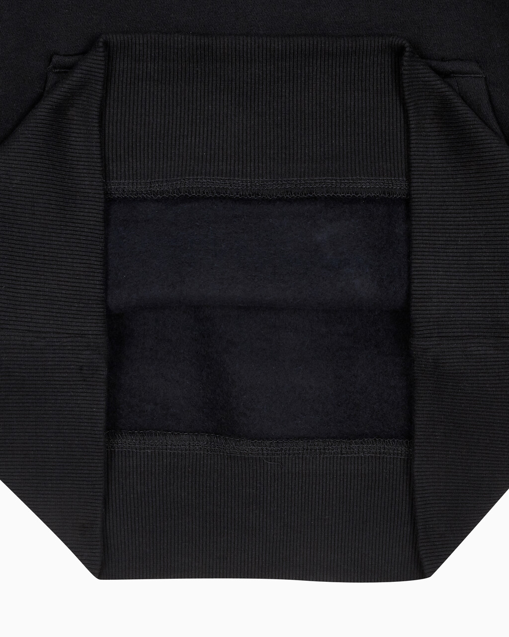 Buy 여성 릴렉스핏 CK 스몰 로고 기모 후디 in color BLACK BEAUTY
