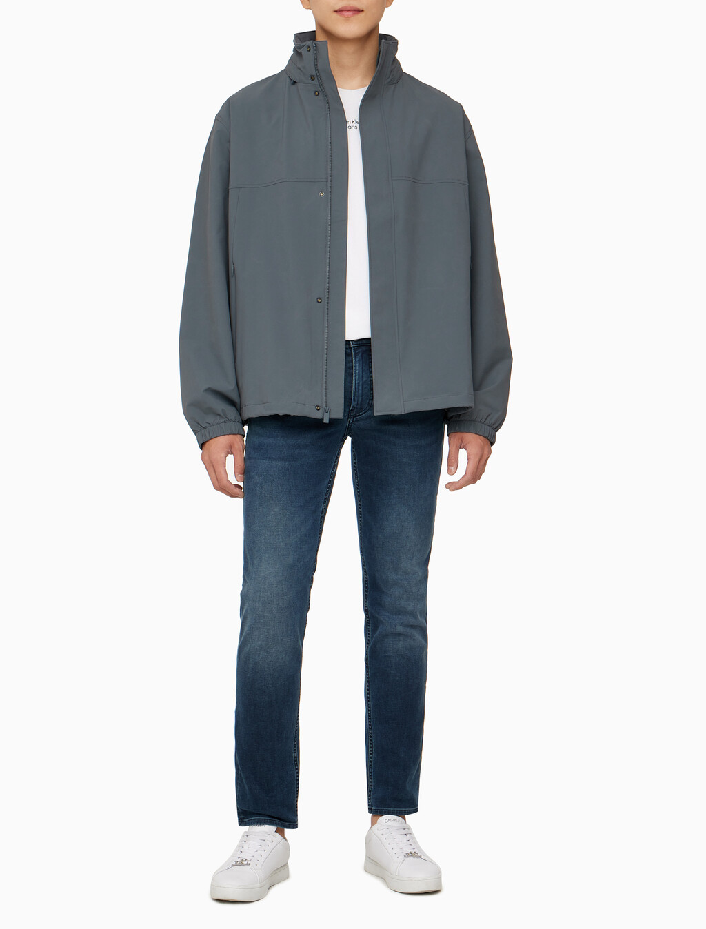 Buy 남성 테크 윈드 브레이커 자켓 in color DARK GREY