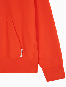 Buy 남성 오버핏 스웨이드 테리 후디 in color RED ALERT