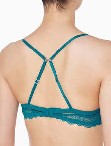 Buy 여성 CK 블랙 지오 레이스 AF 푸쉬업 브라 in color TEAL MARINE