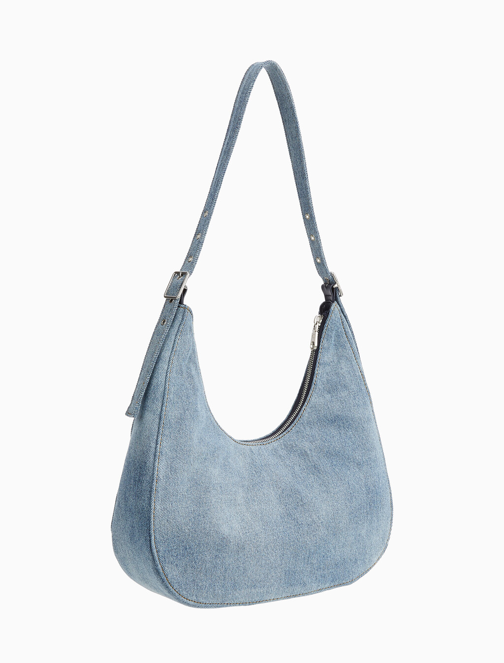 Buy 여성 로고 데님 볼드 크레센트 크로스오버 백 in color DENIM