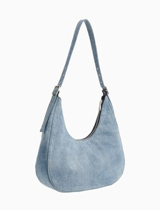 Buy 여성 로고 데님 볼드 크레센트 크로스오버 백 in color DENIM