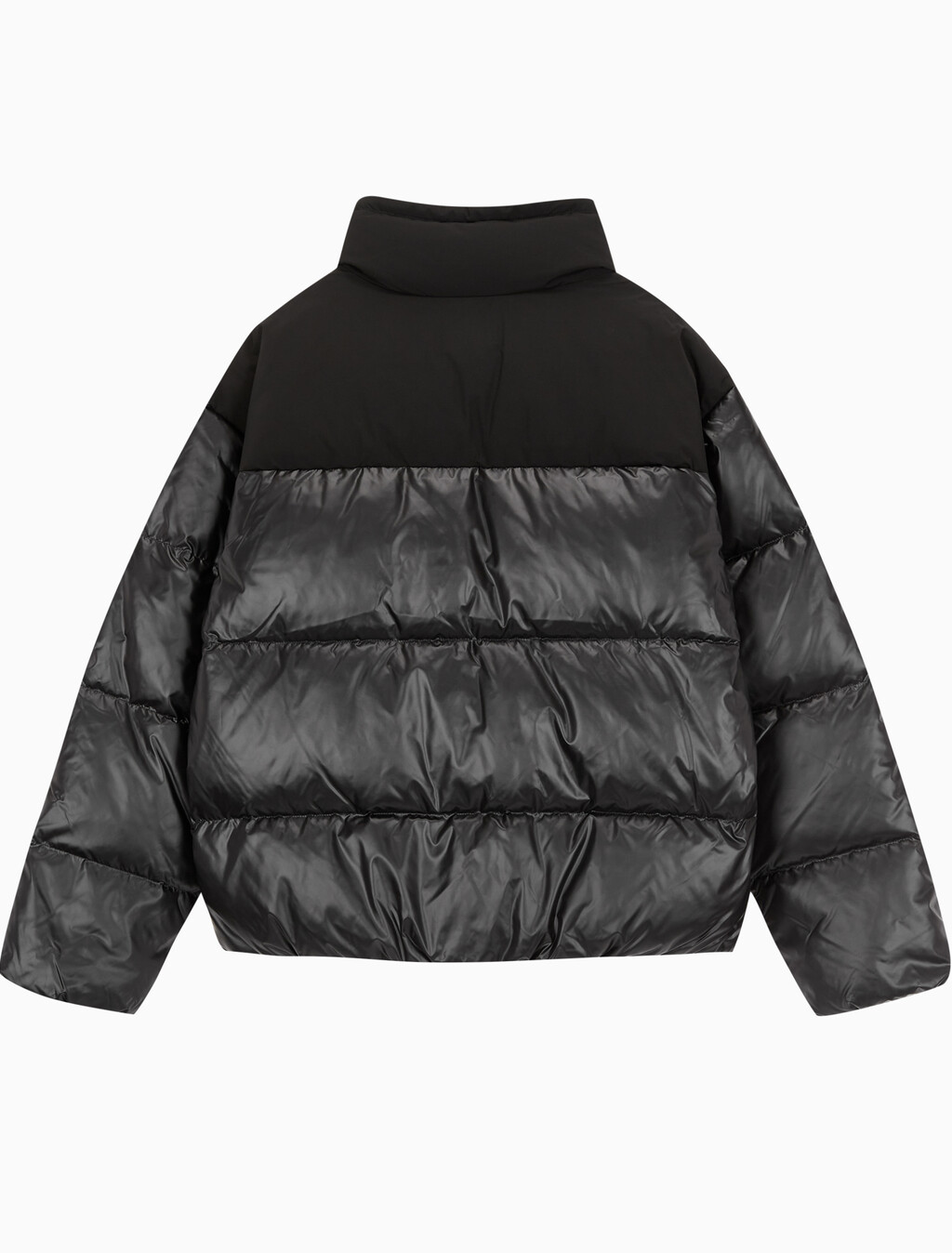 Buy 남녀공용 릴렉스 숏 블로킹 다운 푸퍼 in color CK BLACK