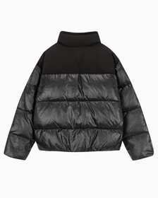 Buy 남녀공용 릴렉스 숏 블로킹 다운 푸퍼 in color CK BLACK