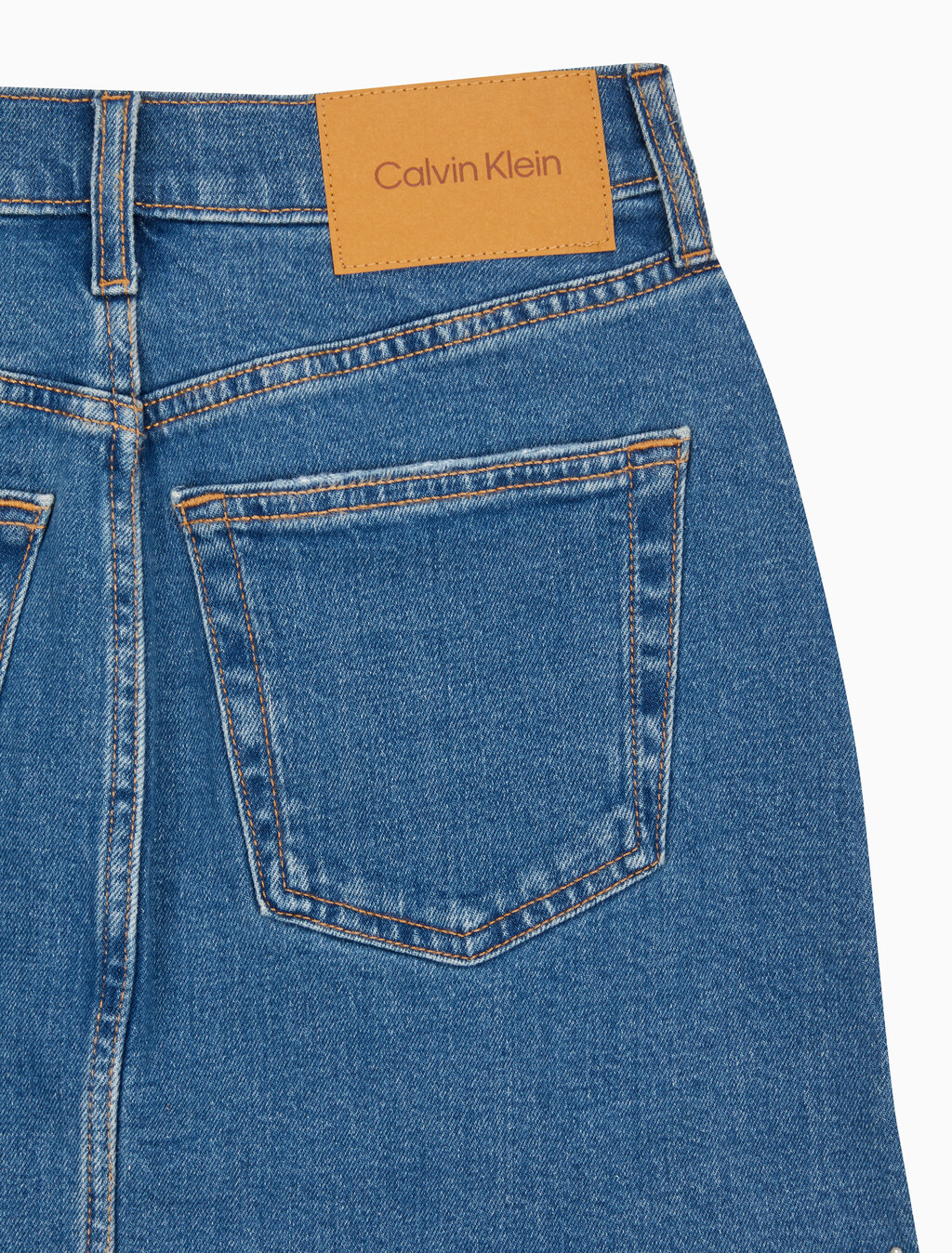 Buy 여성 컴포트 스트레치 데님 미니 스커트 in color BLUE