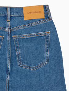 Buy 여성 컴포트 스트레치 데님 미니 스커트 in color BLUE