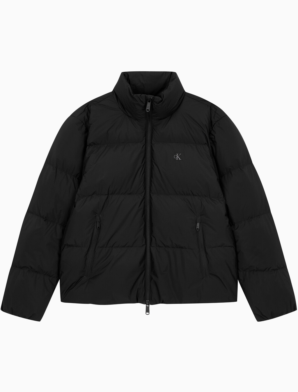 Buy 남성 릴랙스드 숏 다운 푸퍼 in color BLACK