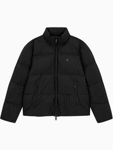 Buy 남성 릴랙스드 숏 다운 푸퍼 in color BLACK