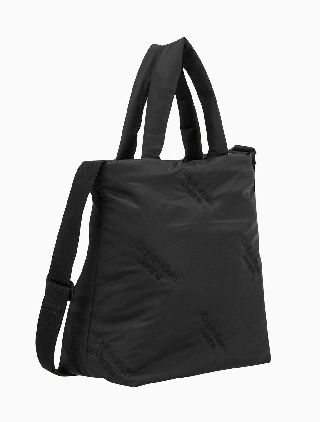 Buy 여성 CKJ 퍼피 AOP 크로스 바디백 in color BLACK