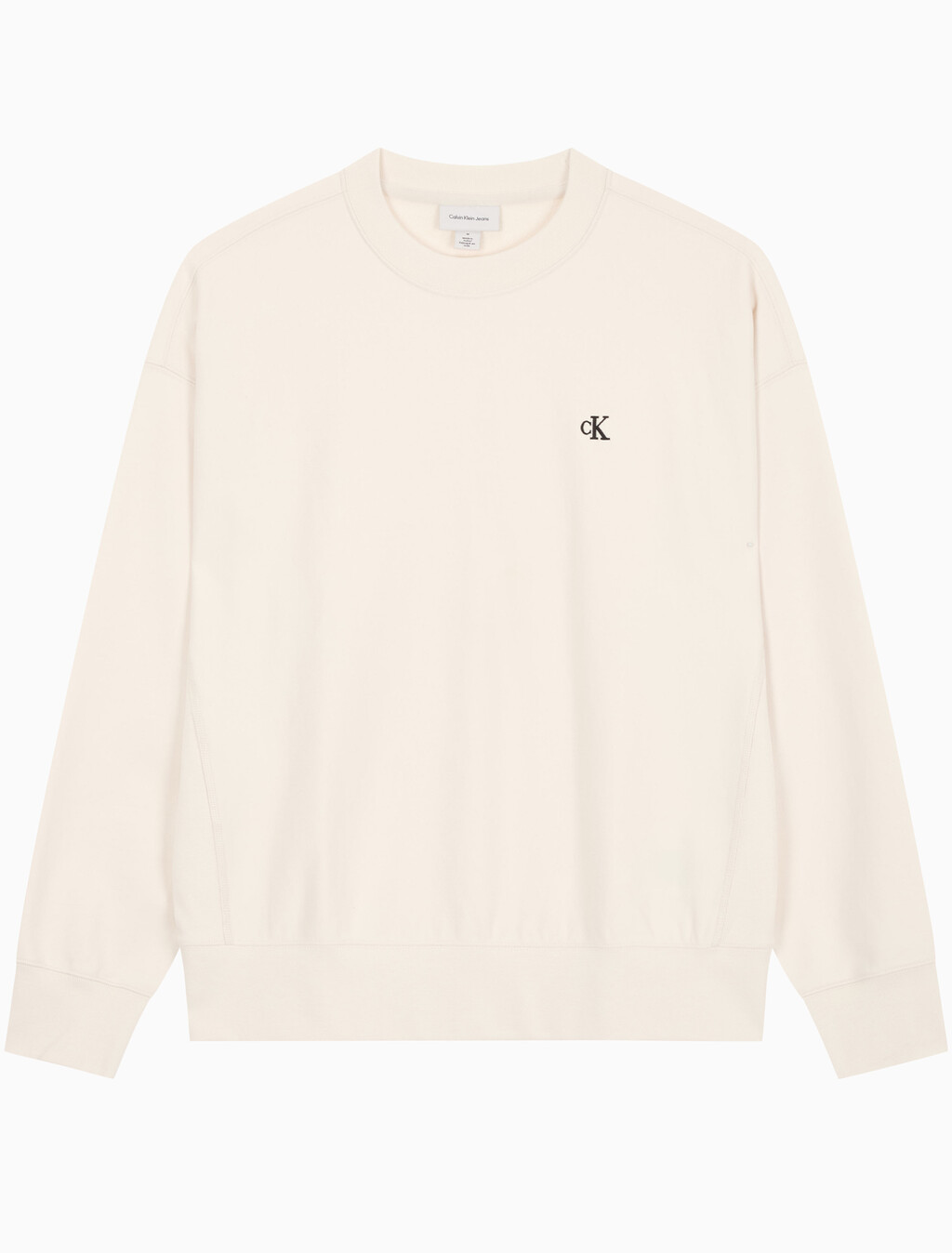 Buy 남성 프리미엄 테리 모노그램 크루넥 스웻셔츠 in color Ivory