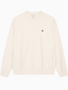 Buy 남성 프리미엄 테리 모노그램 크루넥 스웻셔츠 in color Ivory