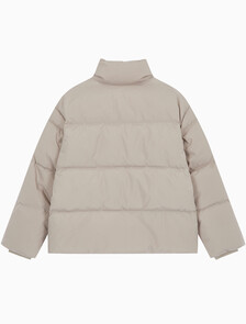 Buy 여성 숏랭스 스탠드 카라 푸퍼 다운 재킷 in color BROWN