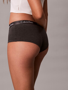 Buy 여성 모티브 코튼 보이쇼츠 3PK in color black / white / grey