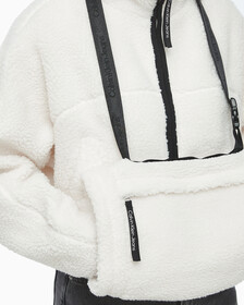 Buy 여성 크롭 쉐르파 자켓 in color WHITE