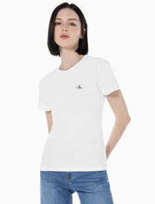 Buy 여성 슬림핏 2PK 반팔 티셔츠 in color CK BLACK