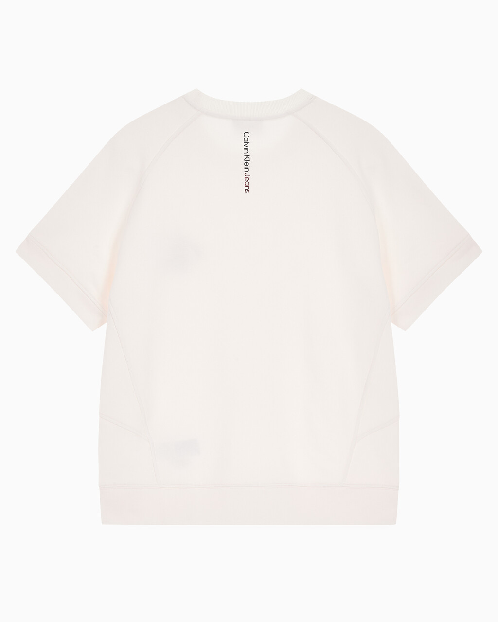 Buy 남성 레귤러핏 오프 플레이스드 모노그램 스웨트 반팔 티셔츠 in color ANCIENT WHITE