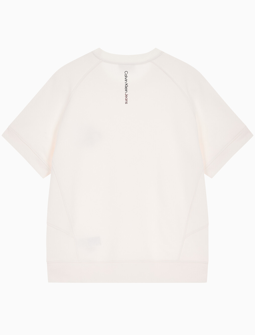 Buy 남성 레귤러핏 오프 플레이스드 모노그램 스웨트 반팔 티셔츠 in color ANCIENT WHITE