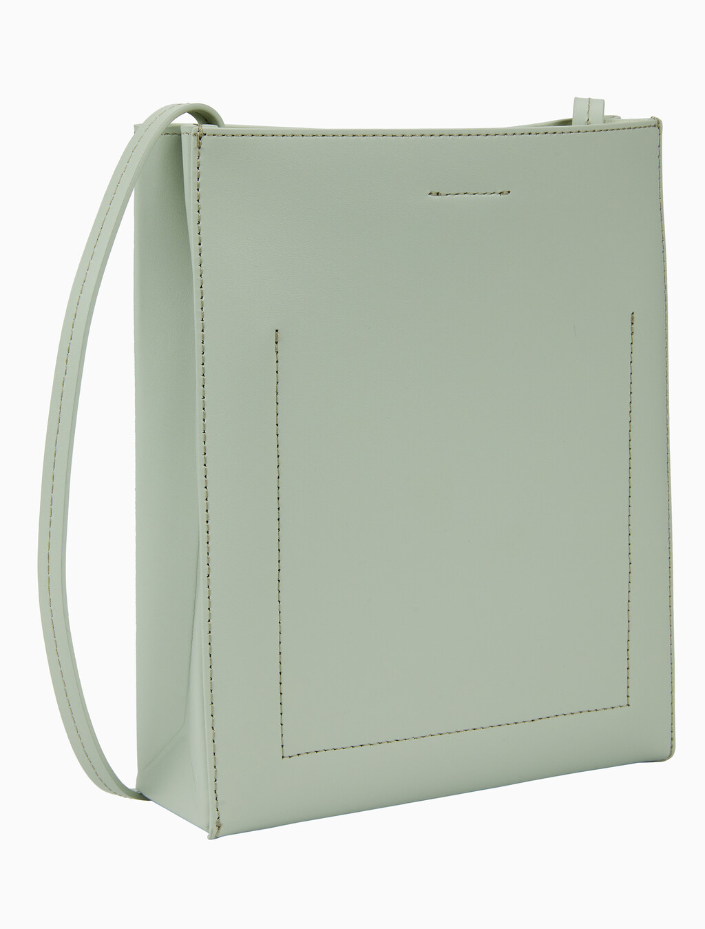 Buy 여성 크로스바디 페이퍼 레더백 in color GREEN