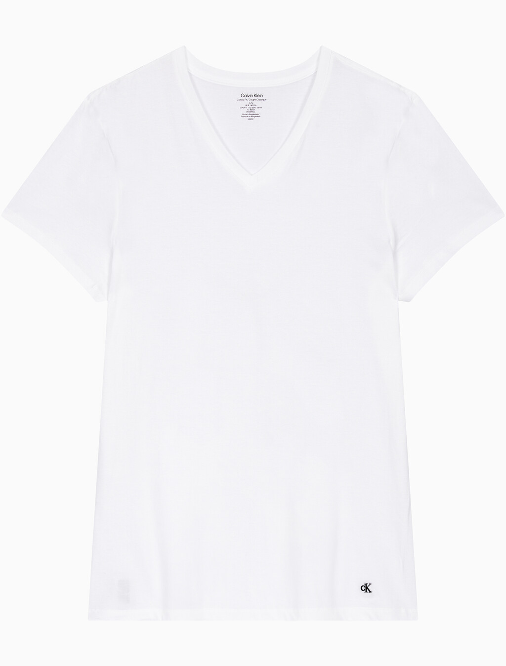 Buy 남성 코튼 클래식 브이넥 3PK in color WHITE