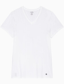 Buy 남성 코튼 클래식 브이넥 3PK in color WHITE