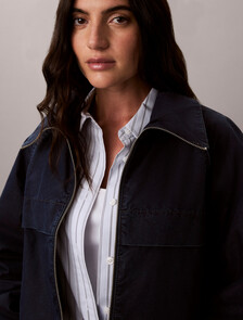 Buy 여성 데님 나일론 자켓 in color Dark Blue