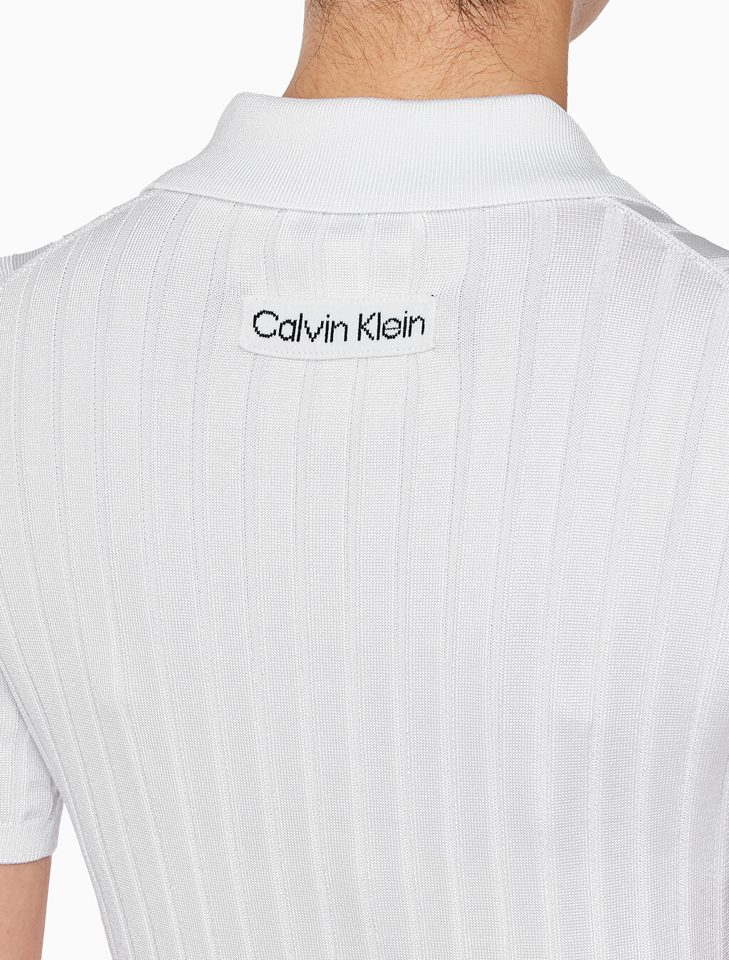 Buy 여성 실키 크롭 베이비 폴로 셔츠 in color BRILLIANT WHITE