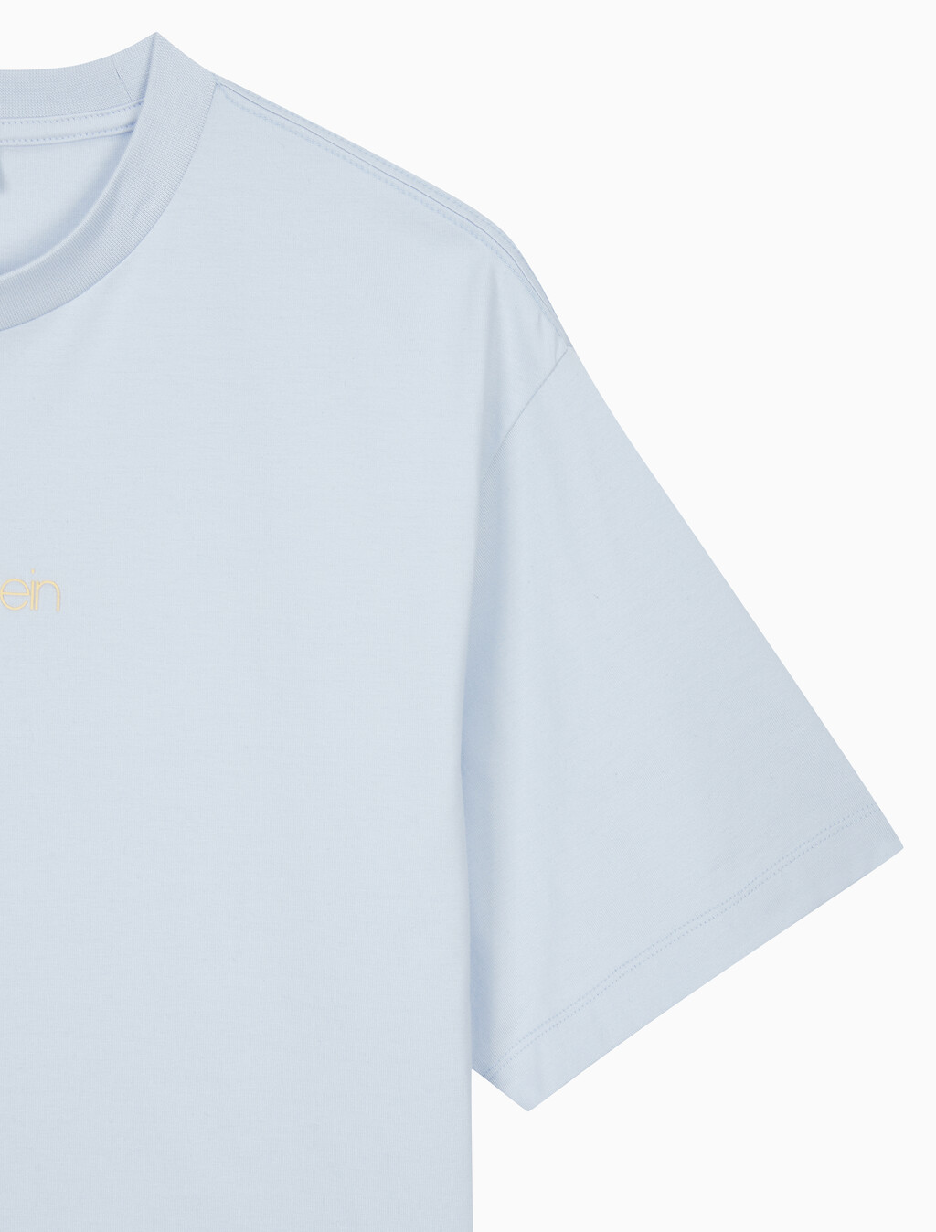 Buy 남성 릴렉스핏 CKJ 그래픽 반팔 티셔츠 in color LIGHT BLUE