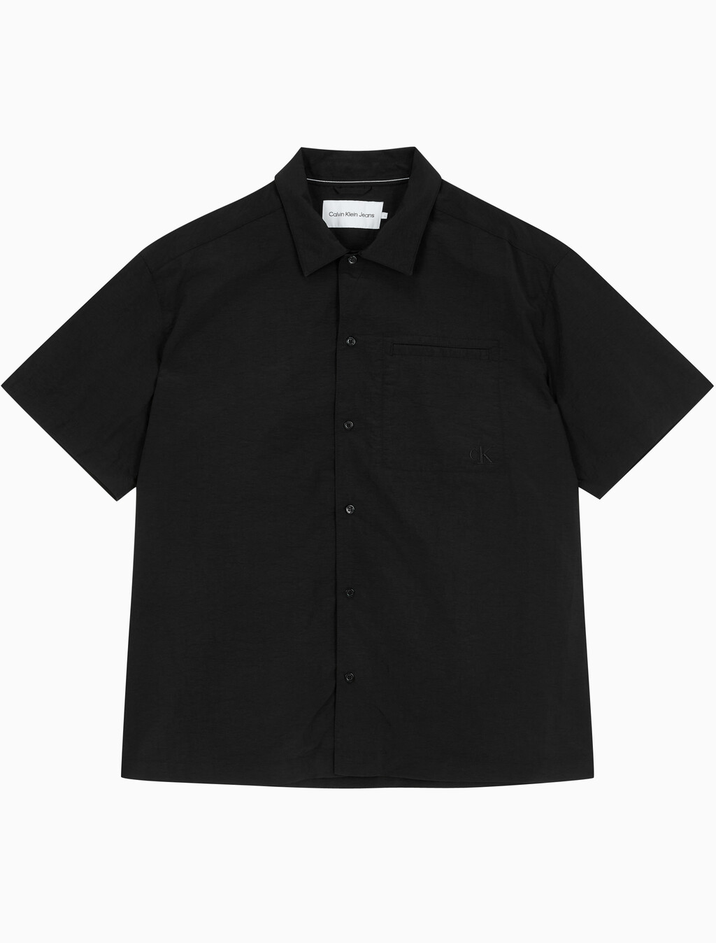 Buy 남성 릴렉스핏 반팔 셔츠 in color CK BLACK