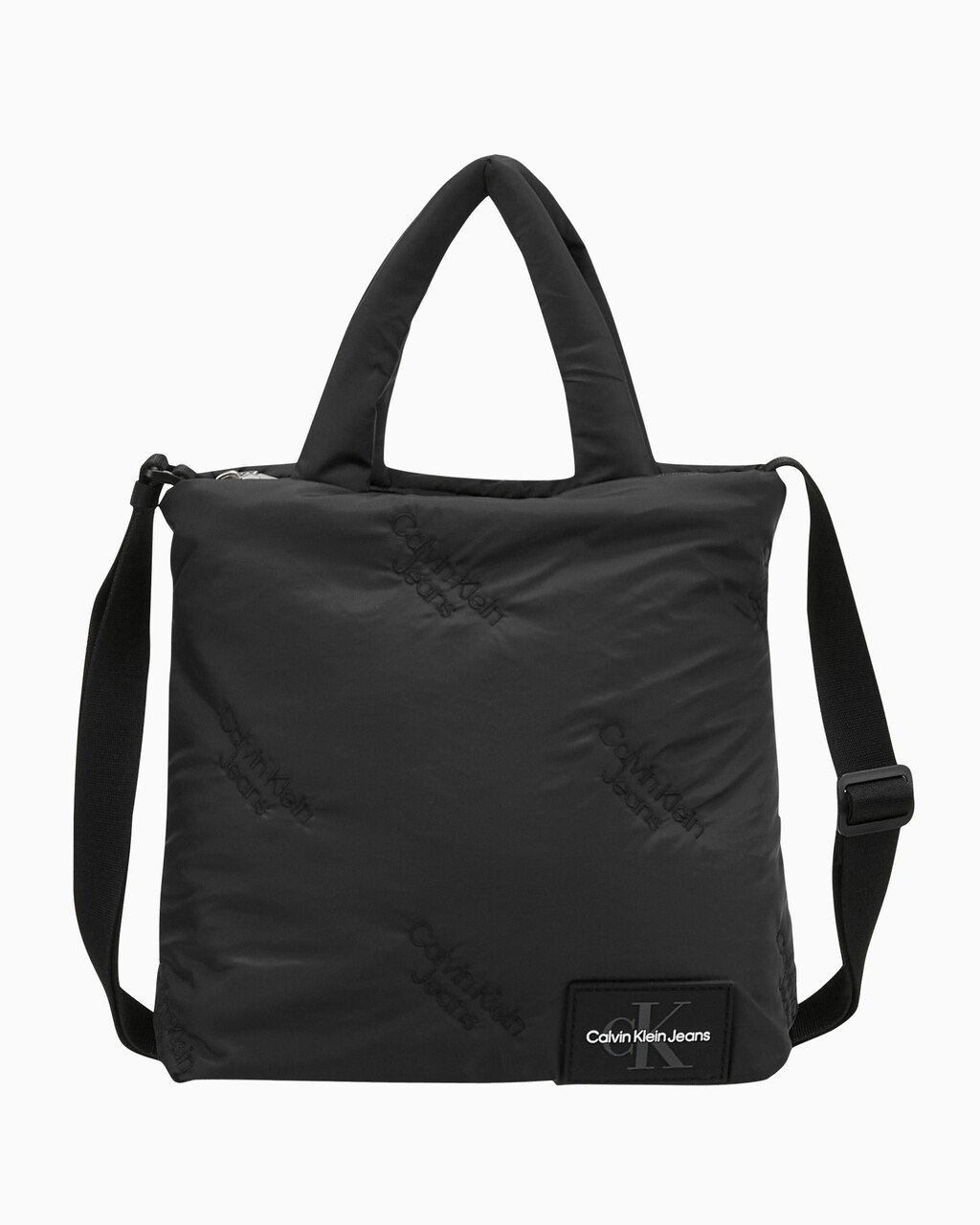 Buy 여성 CKJ 퍼피 AOP 크로스 바디백 in color BLACK