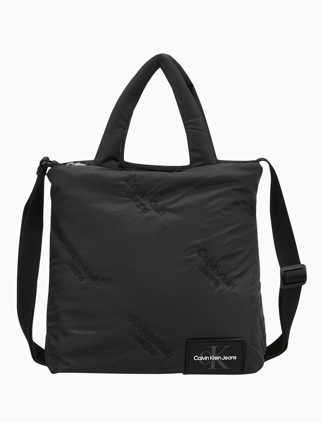 Buy 여성 CKJ 퍼피 AOP 크로스 바디백 in color BLACK