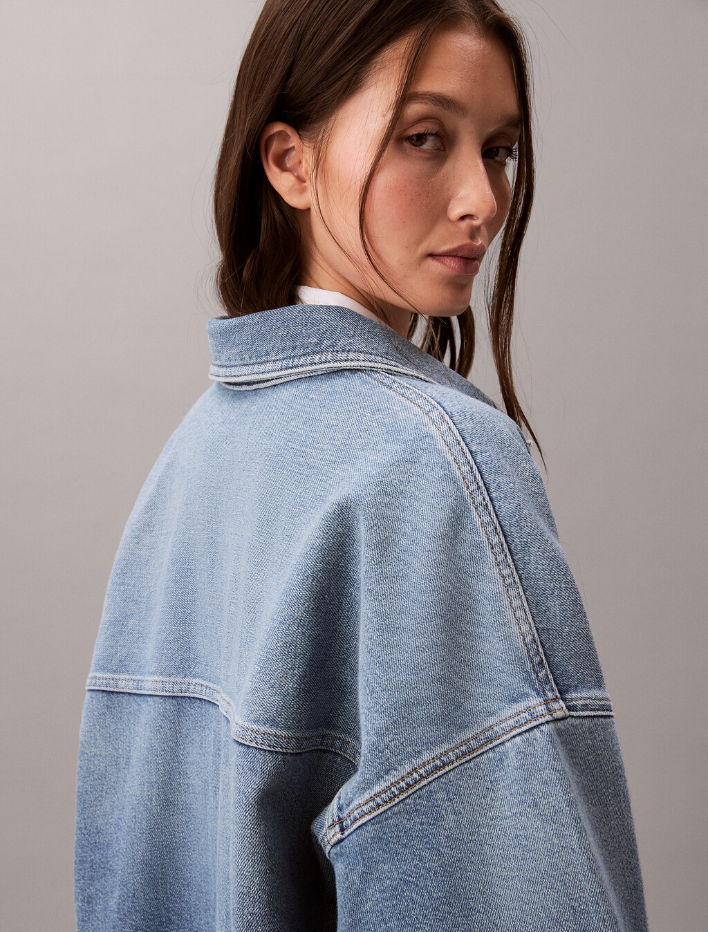 Buy 여성 데님 보이프렌드 셔츠 in color Overnight blue