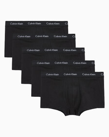 Buy 남성 코튼 스트레치 5PK  로우라이즈 트렁크 in color BLACK