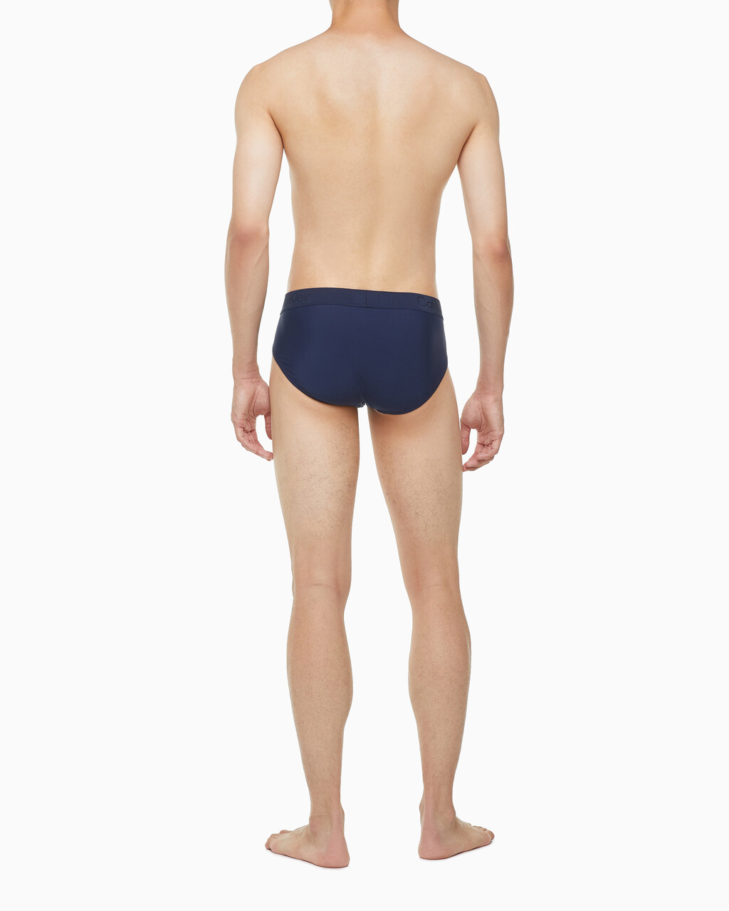 Buy 남성 CK 블랙 마이크로 싱글 힙브리프 in color BLUE SHADOW