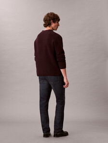 Buy 남성 슬림핏 바인 스트리트 데님 in color Dark blue