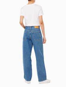 Buy 여성 90's 루즈핏 블루 데님 in color BLUE