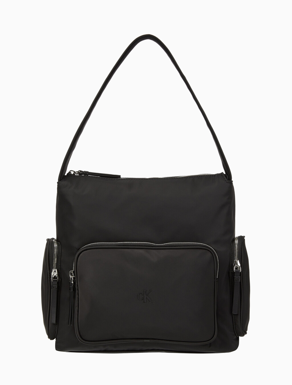 Buy 여성 포켓 나일론 사첼 in color BLACK