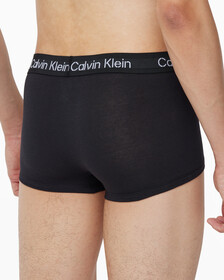 Buy 남성 스텐실로고 코튼스트레치 로우라이즈 트렁크 3PK in color BLACK, MOONBEAM,SHINING ARMOUR