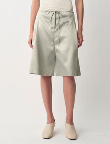 Buy MICA WOMENS SATIN SHORTS in color BARELY BLUE