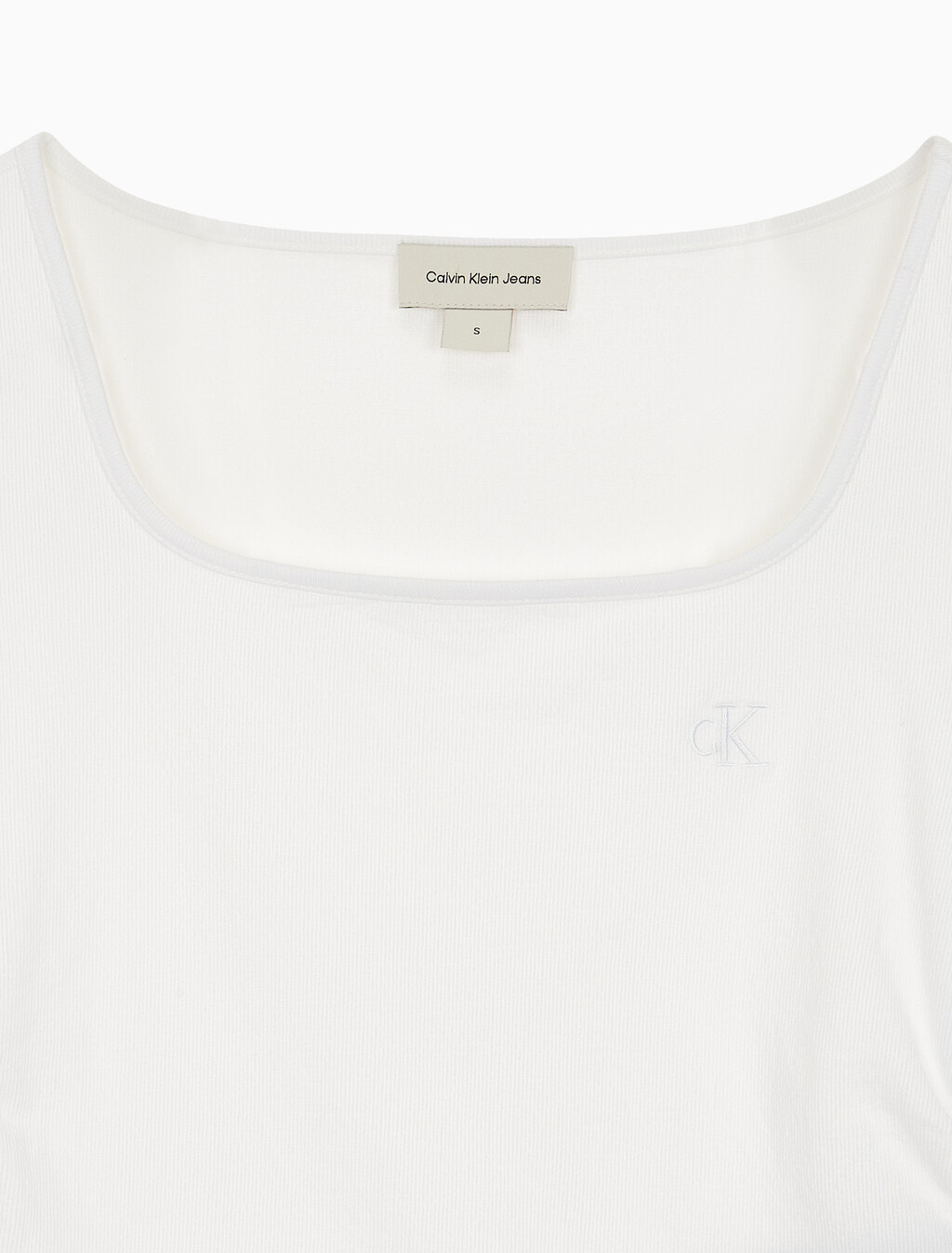 Buy 여성 텍스쳐 게더 베이비 롱슬리브 티 in color BRIGHT WHITE