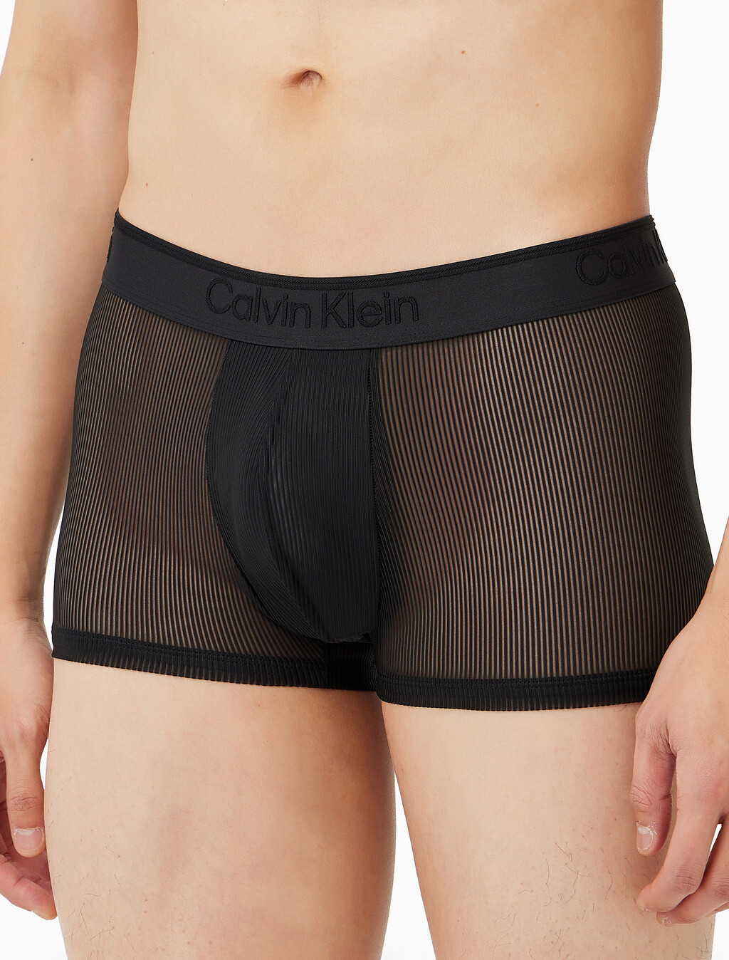 Buy 남성 CK 블랙 시어 립 트렁크 in color BLACK