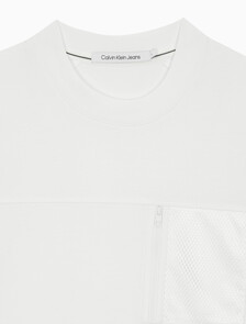 Buy 남성 릴렉스핏 기능성 포켓 반팔 티셔츠 in color BRIGHT WHITE