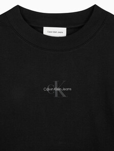 Buy 여성 롱슬리브 모노그램 베이비 티 in color CK BLACK