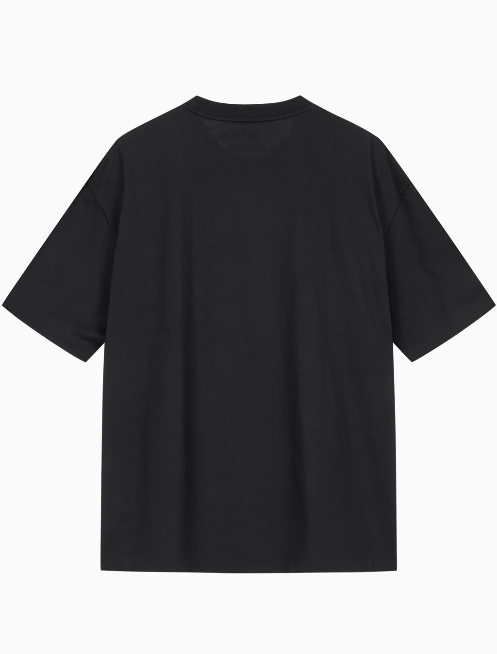 Buy 남성 릴렉스핏 헤비 코튼 크루넥 반팔 티셔츠  in color BLACK BEAUTY