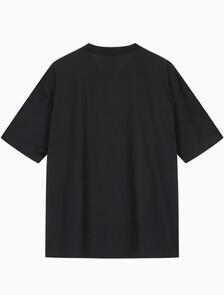 Buy 남성 릴렉스핏 헤비 코튼 크루넥 반팔 티셔츠  in color BLACK BEAUTY