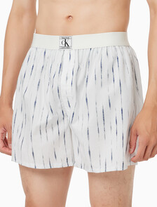 Buy 남성 CK 1996 코튼 박서 박서 in color SHIBORI STRIPE PRINT_ROYAL IRIS