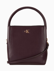 Buy 여성 하드웨어 모노그램 버킷백 in color Burgandy