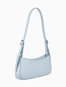 Buy 여성 하드웨어 모노그램 스몰 숄더 백 in color PALEST BLUE