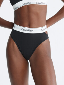 Buy 여성 모던 코튼 디컨스트럭티드 비키니 팬티 in color BLACK