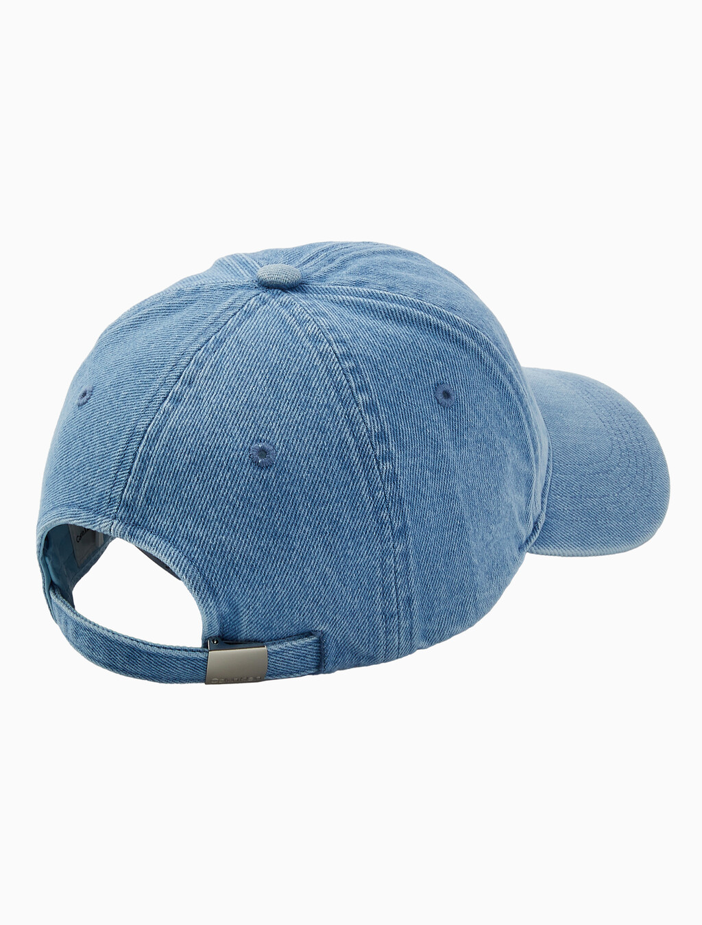 Buy 남녀공용 CKJ 모노그램 데님 베이스볼 캡 in color BLUE