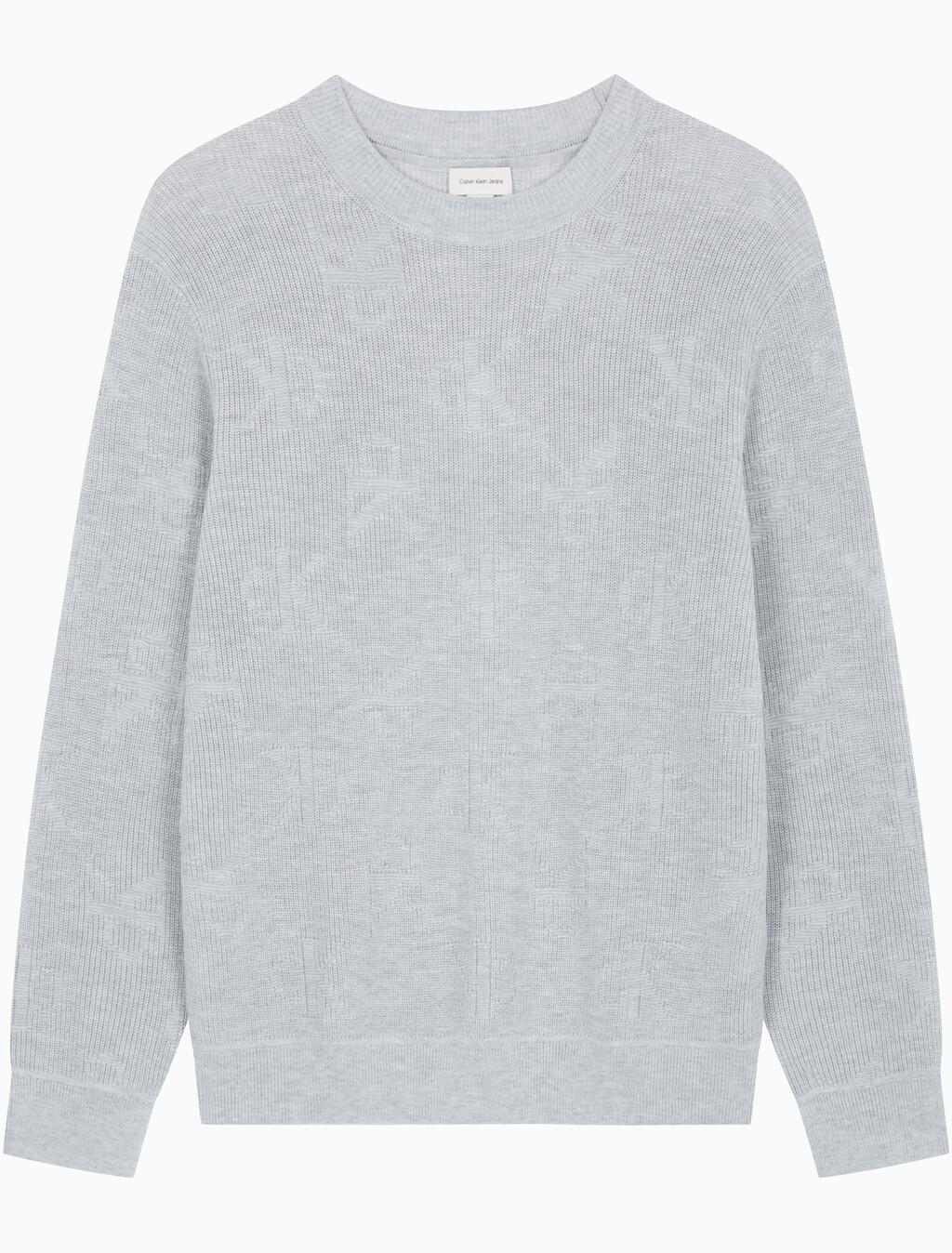 Buy 남성 AOP 니트 스웨터 in color LIGHT GREY HEATHER
